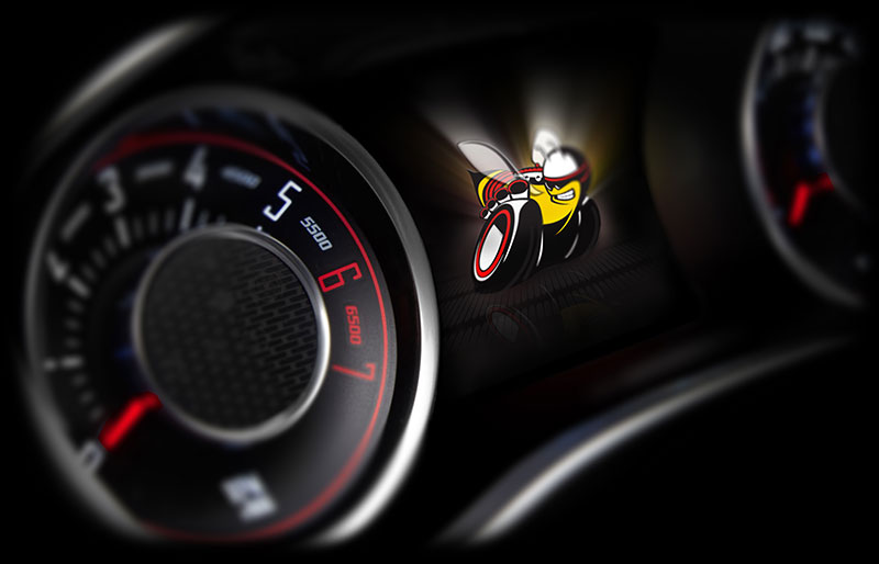 2015-Dodge-Challenger-Shaker-guage-cluster